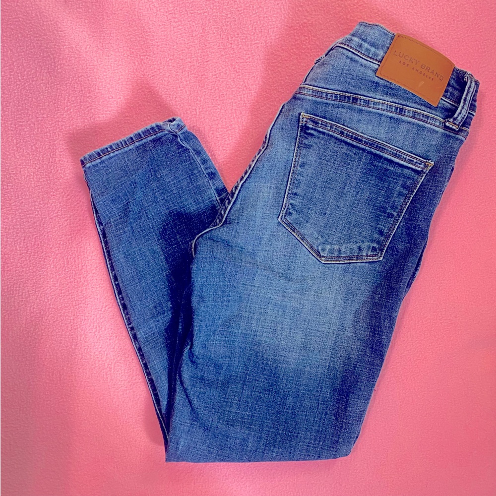 Lucky Brand Jeans 8/29 Whiskering Fade Distress
